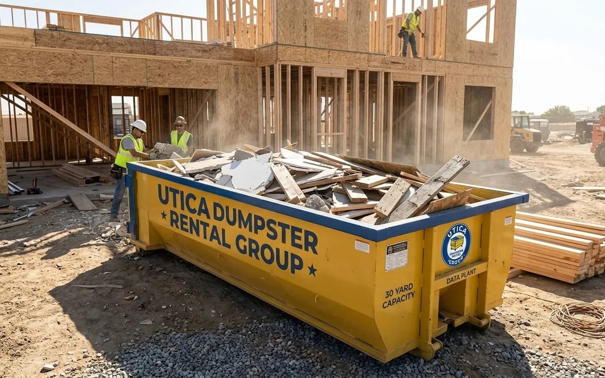 Construction Debris Dumpster Rental in Utica NY